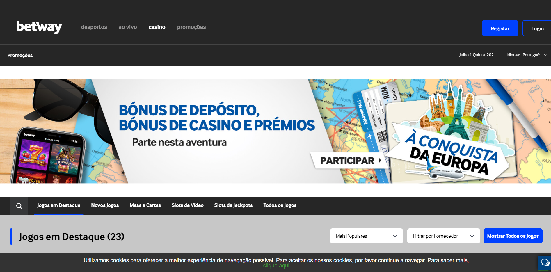 betway casino inicio