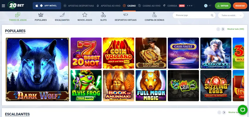 20bet casino jogos
