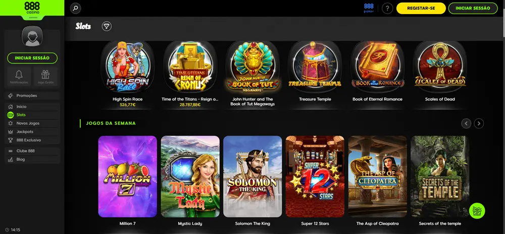 888 casino jogos