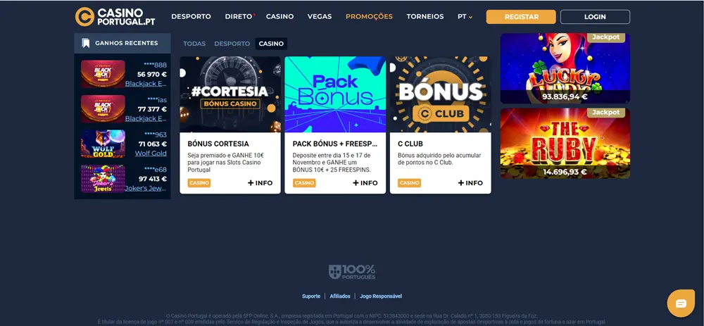 casino portugal bonus